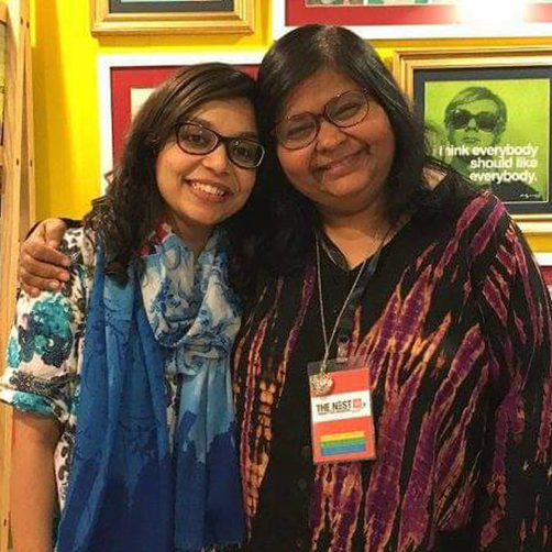 Amna with Jehan Ara