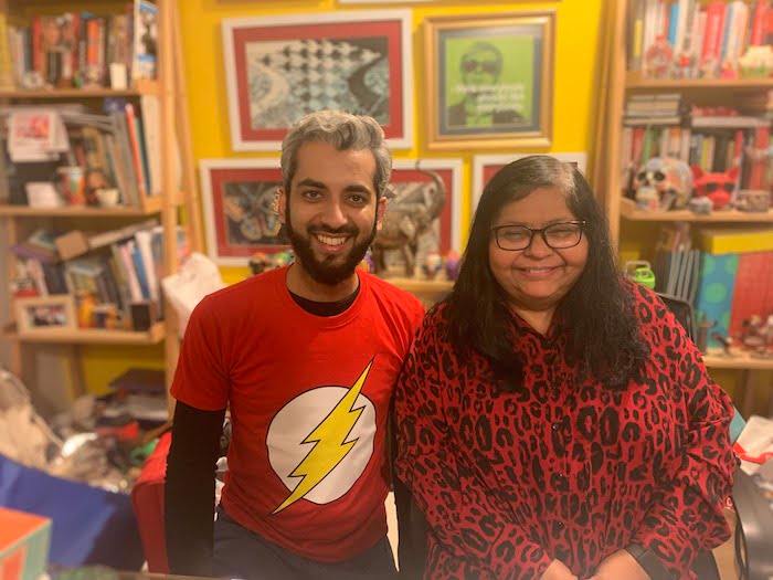 Sameer Ahmed Khan with Jehan Ara