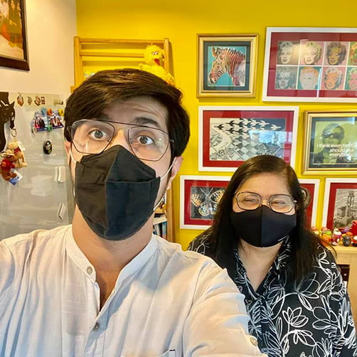 Umair with Jehan Ara