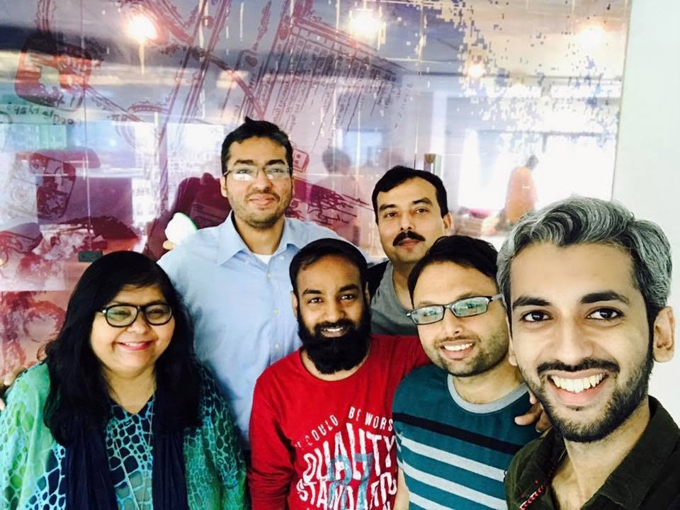 Cofounders at Social Champ with Jehan Ara, Jawad Farid and Munir Usman