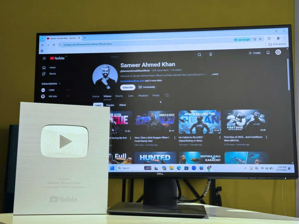 Sameer Ahmed Khan YouTube Silver Button