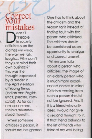 Magazine scan of "correct-your-mistakes" — Page 1 as it appeared in YT magazine