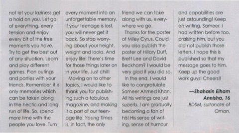 Praise (Page 2) as it appeared in YT magazine
